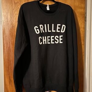Black Grilled Cheese Sweater